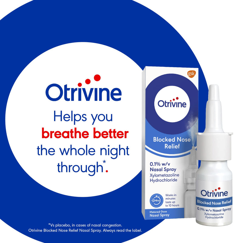 Otrivine Sinusitis Relief Nasal Spray, Blocked Nose, Congestion Relief