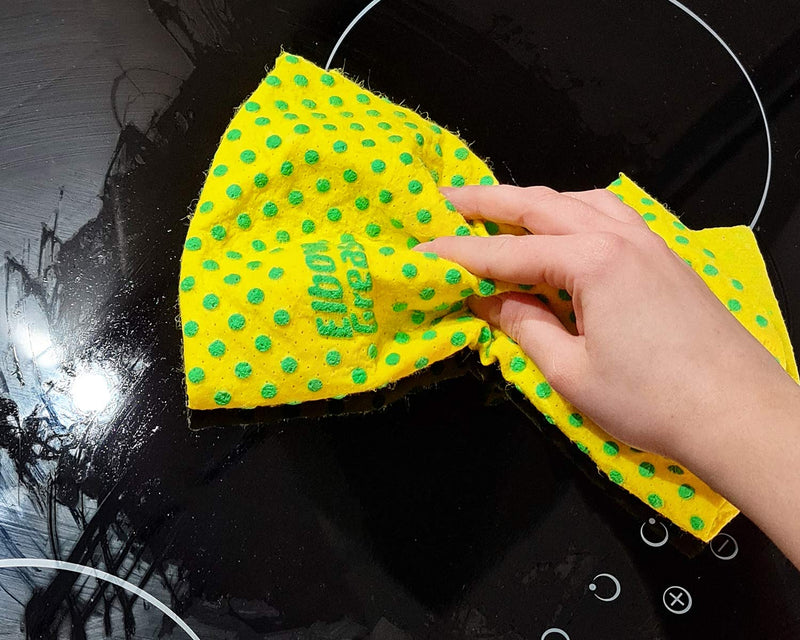 Elbow Grease Power Cloths with Scrub Dots Reusable Washable Extra Large Pack of 3, Yellow - BeesActive Australia
