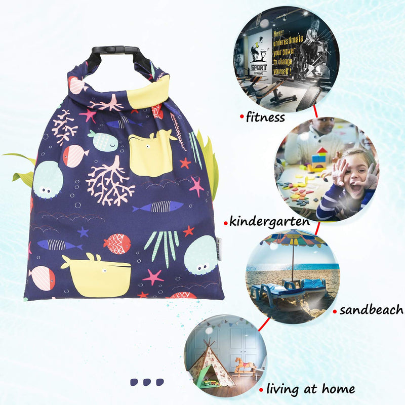 Hisprout Grab and Go Waterproof Washable Reusable Diaper Wet Bag (Duckling) Duckling - BeesActive Australia