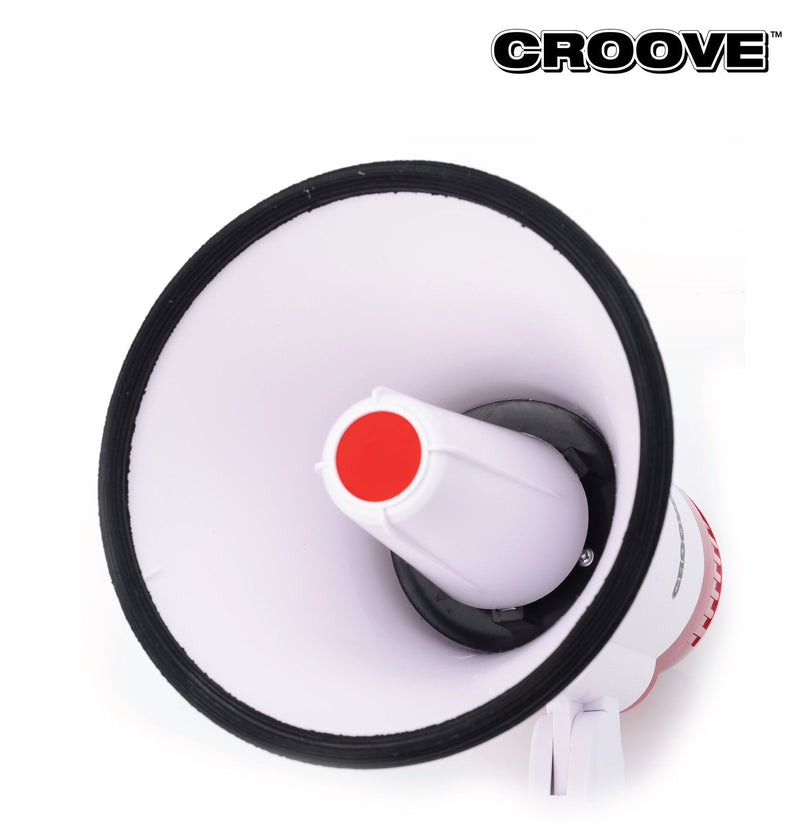 Croove Megaphone Bullhorn | Bull Horn Loud Speaker with Siren for Kids and Adults | 30 Watt Lightweight Mega Phone | 800 Yard Range Megaphone with Siren & Cheering - BeesActive Australia