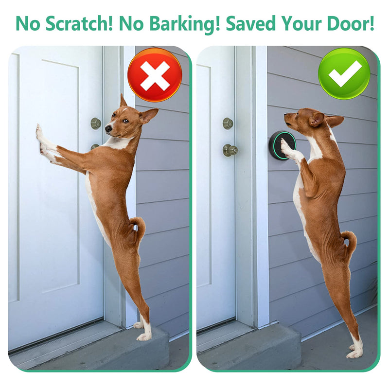 HUWOO Dog Door Bell for Potty Training Waterproof Smart Wireless Doggie Doorbell for Dog Puppy Training Sliding Door/Go Outside - BeesActive Australia