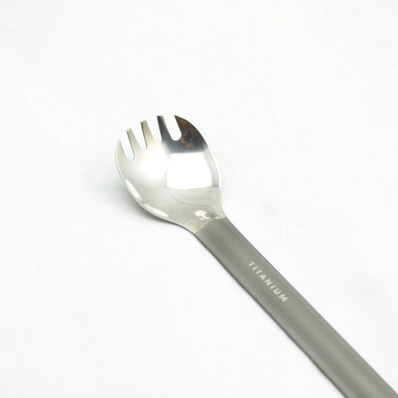 TOAKS Titanium Long Handle Spork with Polished Bowl - BeesActive Australia
