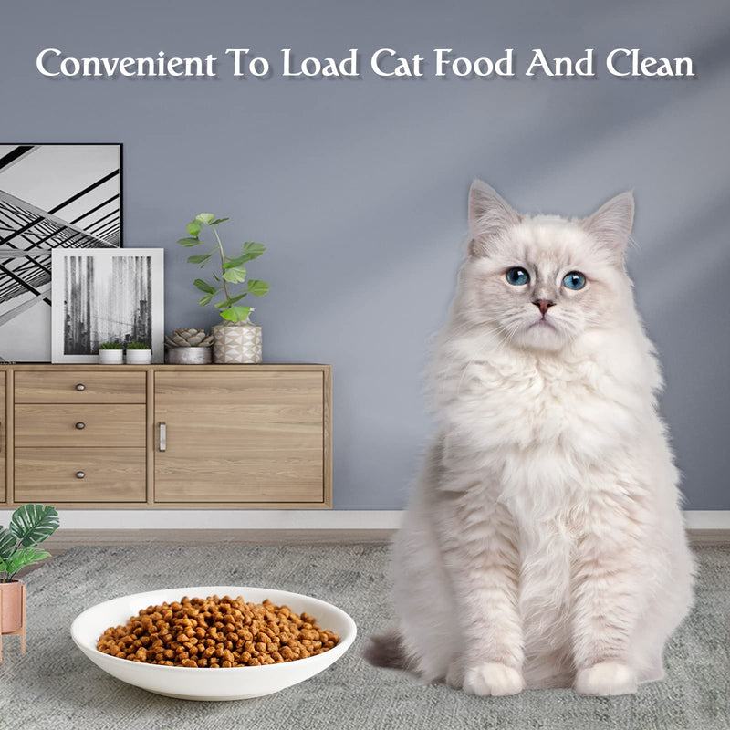Peppapet Ceramic Cat Food Plates: Cat Wet Food Bowls/Whisker Fatigue Cat Dishes & Shallow Bowls for Kittens and Small Animals - BeesActive Australia
