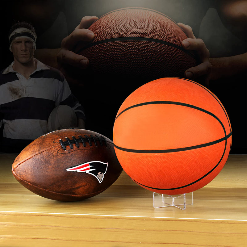 Acrylic Basketball Stand, Simple and Stylish Football Display Stand Storage Holder for Volleyball Rugby Soccer Case Rack (3.54x1.3 inch; 9x3.3 cm) 3.54x1.3 inch; 9x3.3 cm - BeesActive Australia