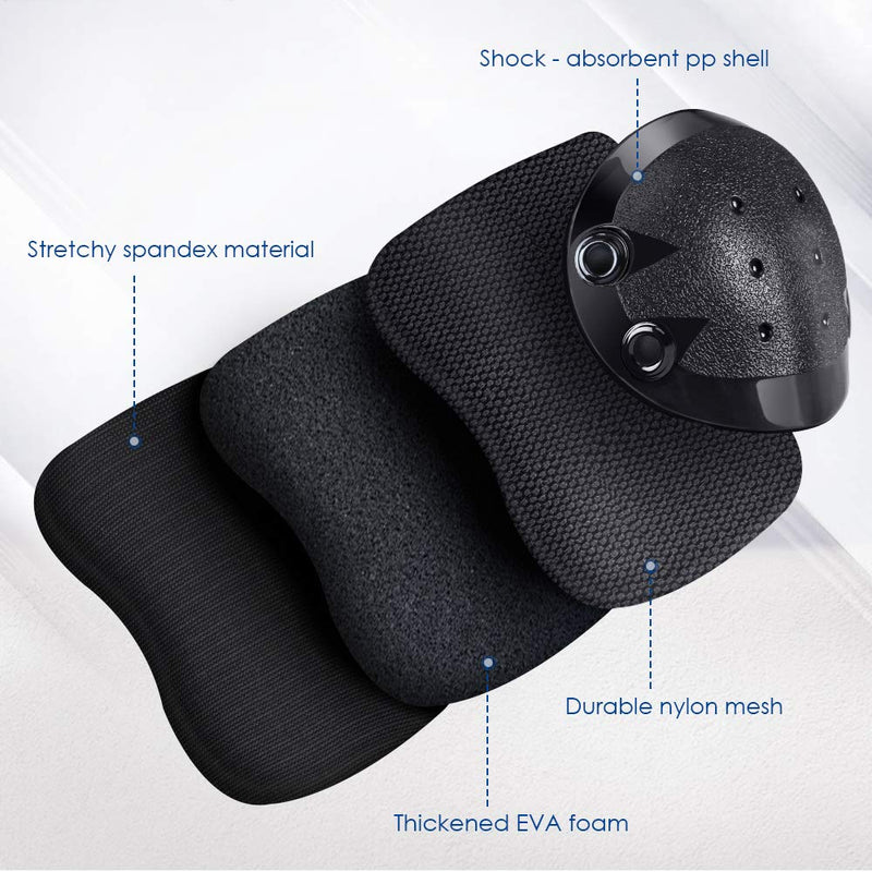 JBM Adult/Youth Knee Pads Elbow Pads and Wrist Guards Full Protective Gear for Skateboarding Skate Inline Riding Beginner Scooter Roller Skater Black Youth - BeesActive Australia