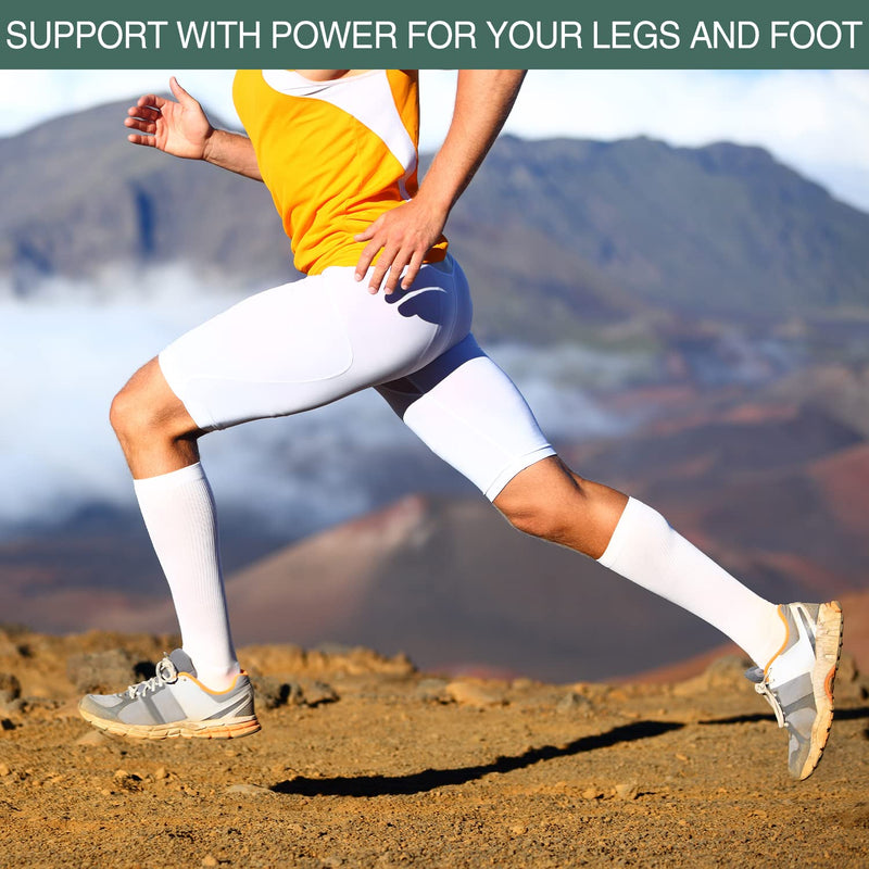 BampooPanPa 3 Pairs Bamboo Compression Socks Circulation 8-15mmHg Cushion Best Support Athletic Running Cycling Stockings for Women & Men Black-9-11 9-11 3 Black - BeesActive Australia