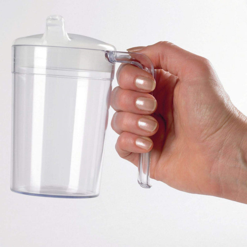 Homecraft Caring Mug, Small, Non-Retail Packed, Two-Handled Mug for Easy, Mess-Free Drinking, Cup with Easy to Grip Contoured Handles for Users with Limited Grip Strength or Disabilities S (Pack of 1) Non-Retail Packaging Single - BeesActive Australia