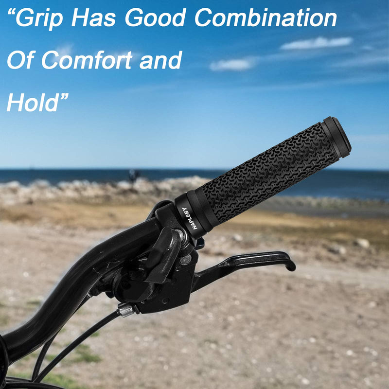 Hapleby Premium Bike Handlebar Grips, Single Lock-on Bike Grips, Professional Mountain Bicycle Handlebar Locking Grips with Anti-Slip, 2PCS Screw and 2PCS Allen Wrench for Free - BeesActive Australia