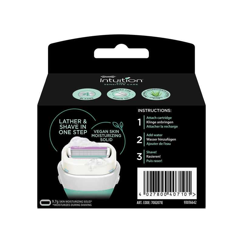 Wilkinson Sword Intuition Sensitive Care Razor Blade Refills, 3 Count 3 Count (Pack of 1) - BeesActive Australia
