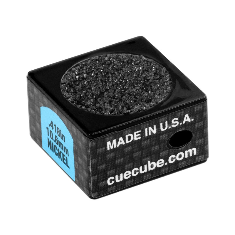 Cue Cube Pool Billiard Cue TIP Tool 2 in 1 Shaper Scuffer Nickel or Dime Radius Choose Your Color Dime (.353") Black - BeesActive Australia