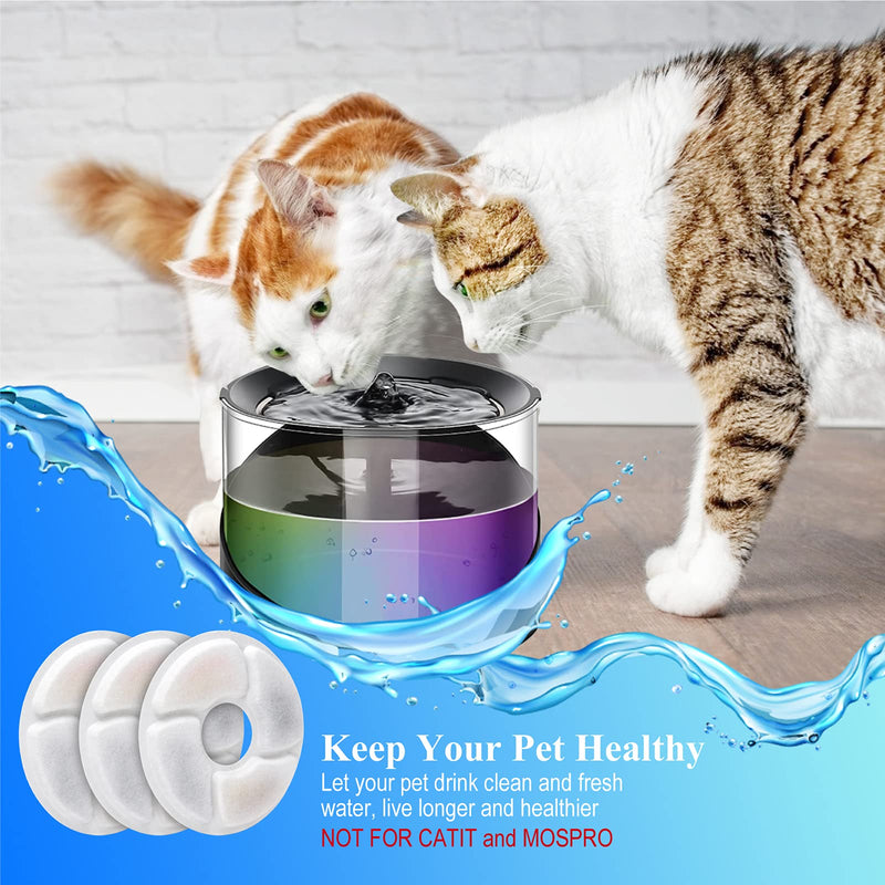 Cat Water Fountain Filters, Pet Fountain Filters Round-16Pcs - BeesActive Australia