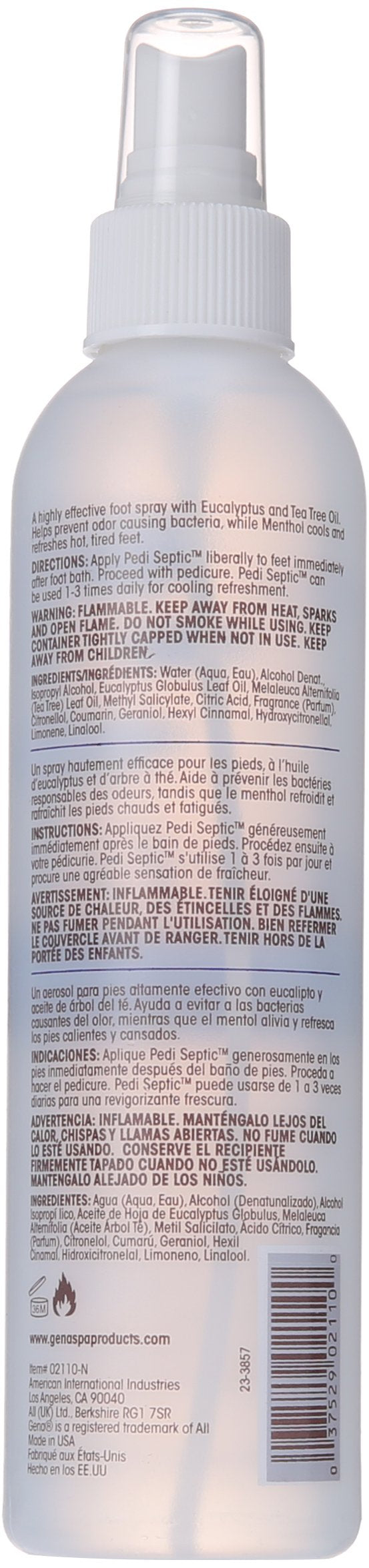 Gena Pedi-Septic Foot Spray Lotion 236 mL / 8 fl oz - BeesActive Australia