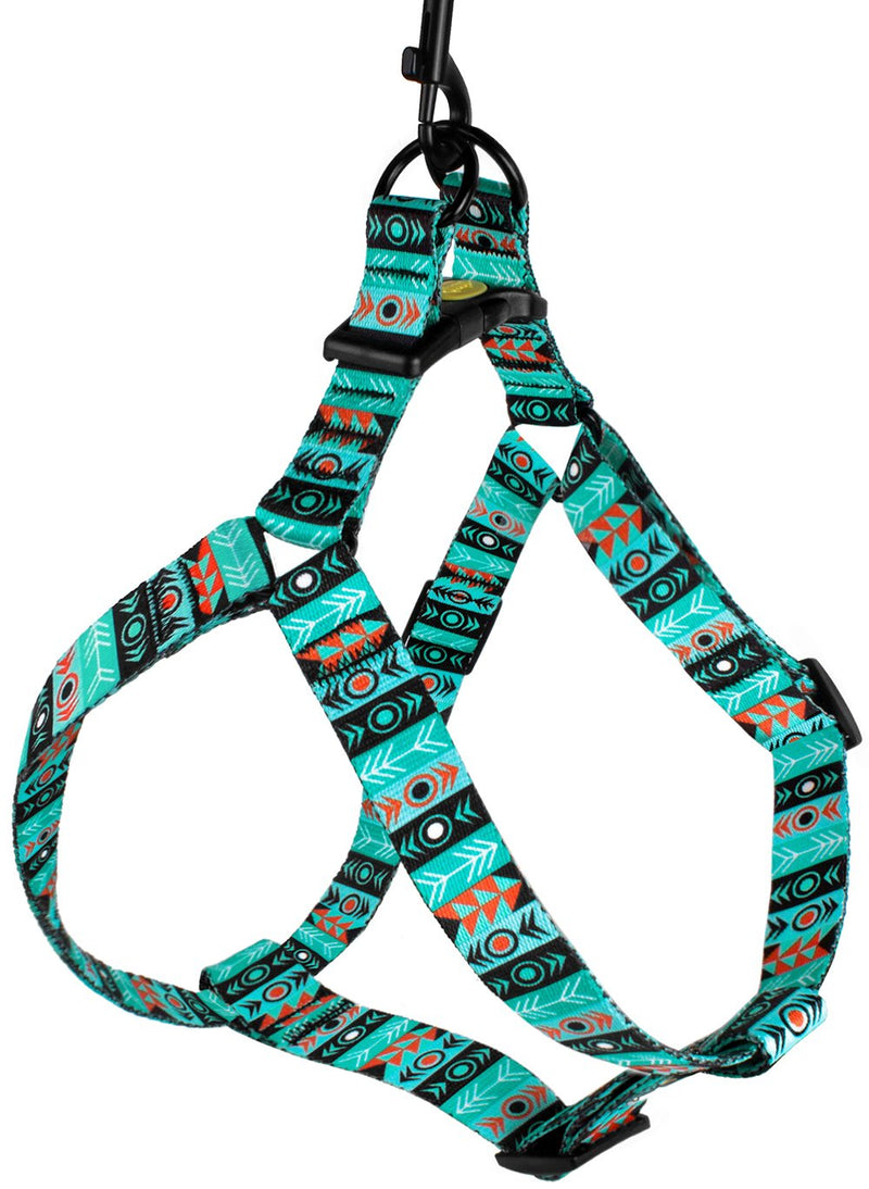 CollarDirect Adjustable Dog Harness Tribal Pattern Step-in Small Medium Large, Comfort Harness for Dogs Puppy Outdoor Walking Pattern 1 - BeesActive Australia