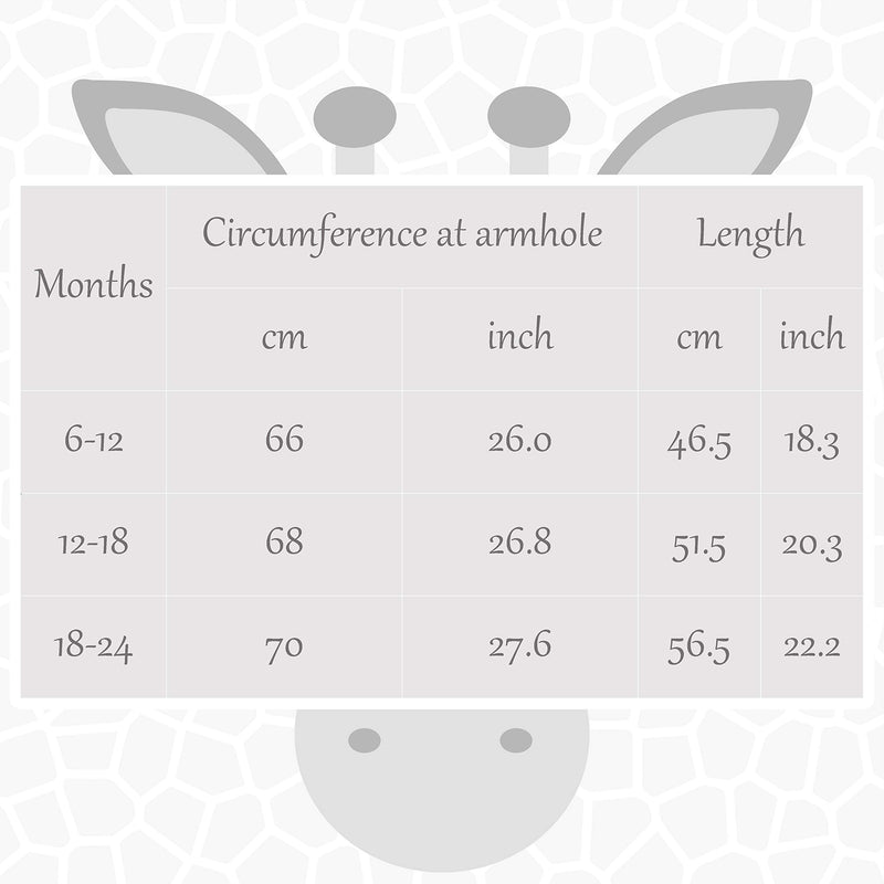 Personalised Baby Girls Boys Dressing Gown Giraffe Robe Emroidered Name Animal Size 6-24 Months 18-24 Months - BeesActive Australia