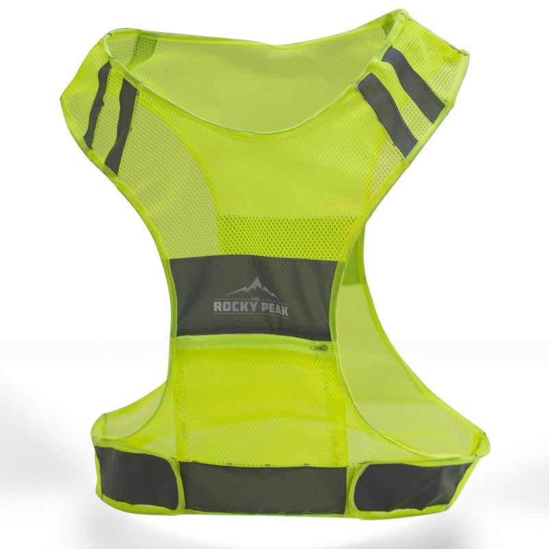 The Rocky Peak New Best Reflective Running Vest w/Pocket - #1 Recommended Safety Gear - Great for Biking, Cycling, Walking for Men & Women (Small-Large) Small - BeesActive Australia