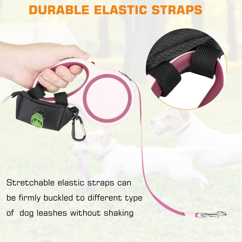 MalsiPree Dog Poop Bag Dispenser with Used Waste Bag Holder Carrier - Improved Elastic Strap & Metal Buckle Greatly fits Any Dog Leash 1 Pack - BeesActive Australia