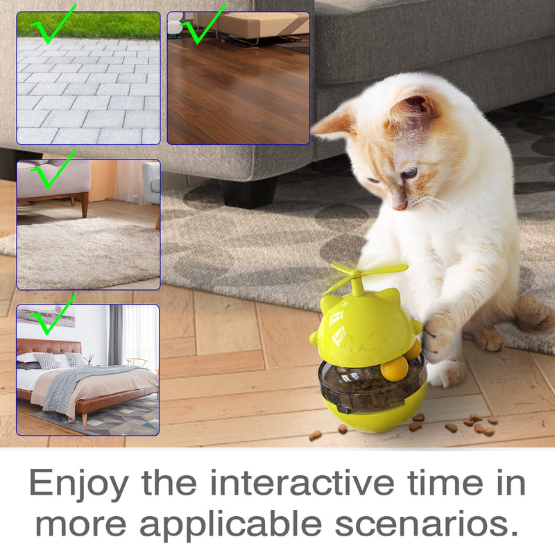 CCTEAS Cat Puzzle Toys Interactive Kitten Treat Dispensing Feeder Toy for Indoor Cats Best Kitty Food Dispenser Ball Seller Treat Dispenser - BeesActive Australia