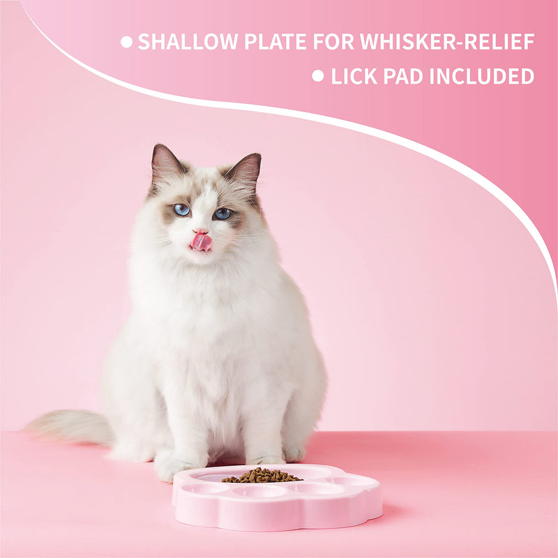 PetDreamHouse PAW Slow Feeder Interactive Bowl Baby Pink Slow Feeder & Lick Pad Mini - BeesActive Australia