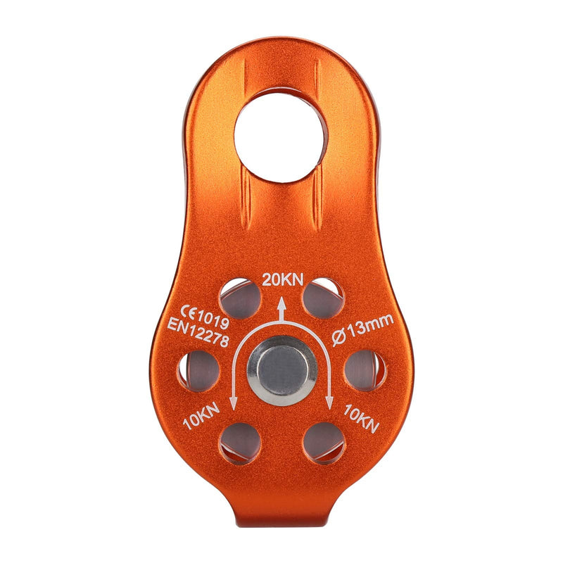 NAXEN 20kN Micro Pulley Climbing Pulley Aluminum Pulley Orange - BeesActive Australia
