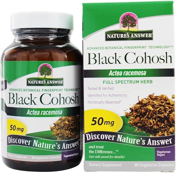 Nature's Answer, Black Cohosh, Full Spectrum Herb, 50 mg, 90 Veggie Caps - BeesActive Australia