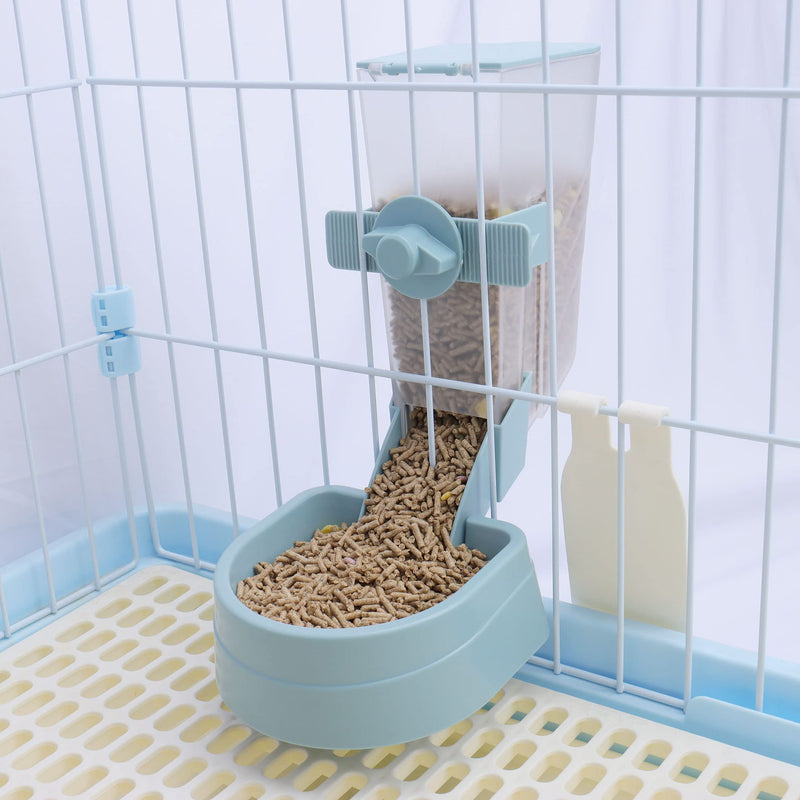 RUBYHOME Pets Food Hanging Bowl for Crates & Cages Hanging Pet Cage Feeder for Small Animals Cats Puppies Ferrets Rabbit Automatic Feeder - BeesActive Australia