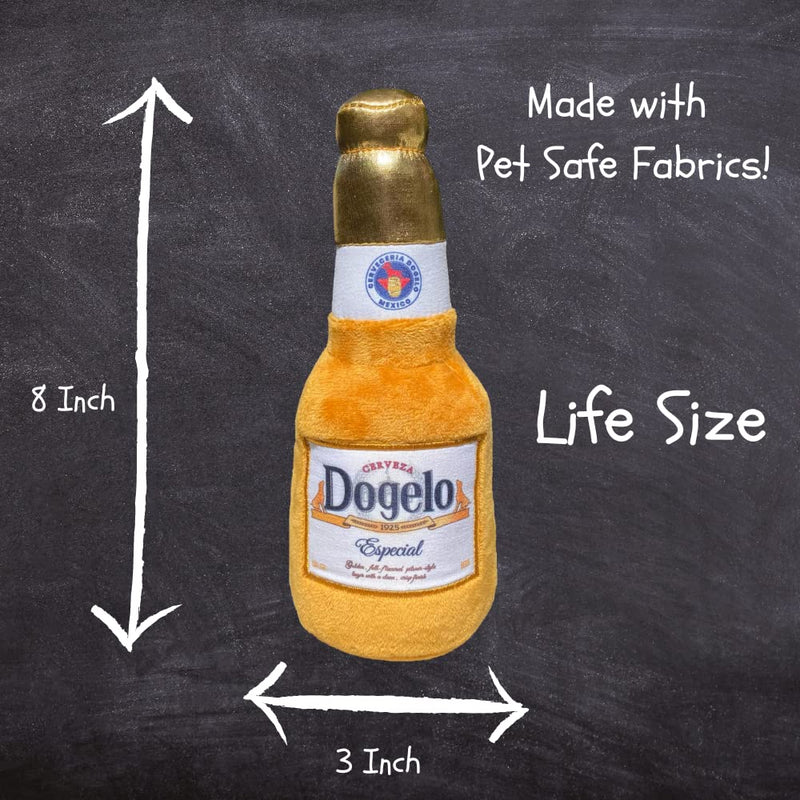 Dogelo Plush Toy - Funny Alcohol Dog Toy - Cool Puppy Toys - Stuffed Beer Dog Toy for Large and Small Dogs - Dog Accessories - Puppy Supplies - BeesActive Australia