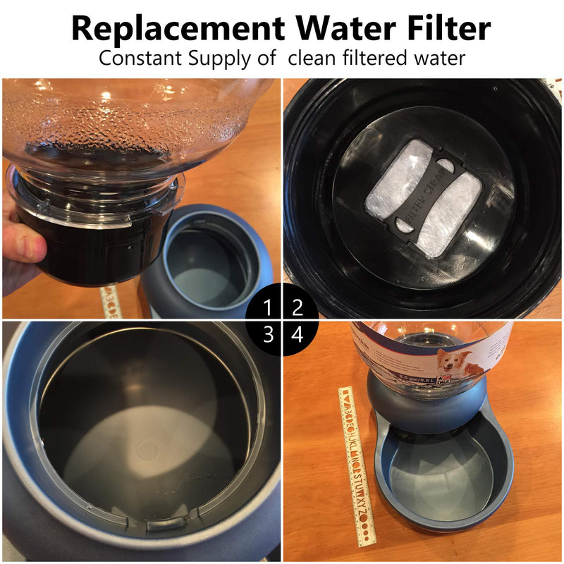 MyfatBOSS Charcoal Water Filter Replacement, Dog and Cat Water Bowl Filter Pet Water Filter Compatible with Petmate Replendish Mason Pet Fountains, Pack of 6 - BeesActive Australia