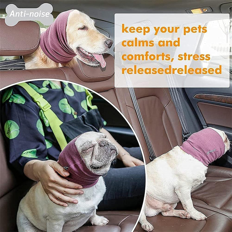 3 Pcs Quiet Ears for Dogs,Calming Dog Ears Cover Noise Protection Dog Ear Muffs Dog Snoods Ear Covers for Anxiety Relief,Neck and Ears Warmer Ear Cover for Small Medium Large Dogs Cats S - BeesActive Australia