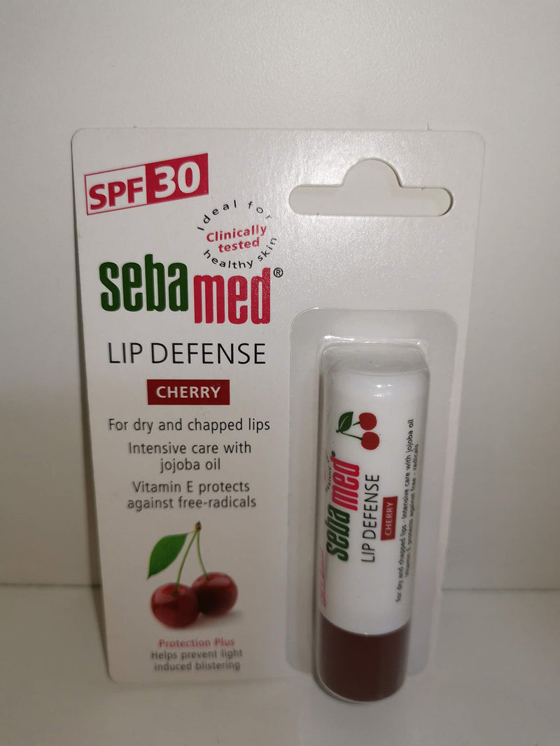 SEBAMED Lip Defense SPF30 Cherry 4.8g -Sebamed's SPF 30 Lip Balm, Works to Support & Protect The Natural Barrier Function of The Skin’s Acid Mantle Without preservatives - BeesActive Australia
