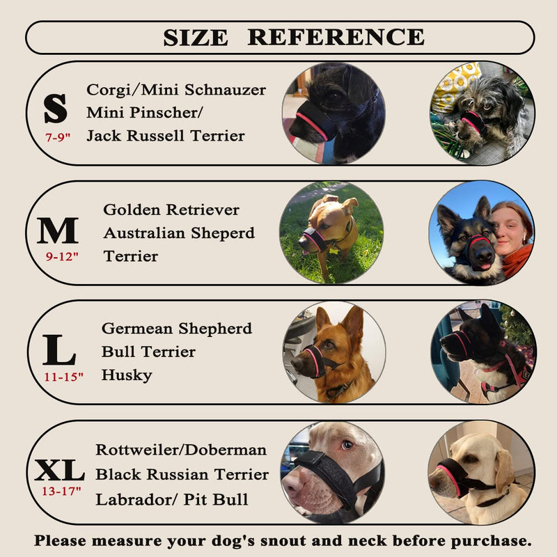 BARKLESS Dog Muzzle, Soft Padded Comfy Muzzle for Biting and Chewing, Adjustable Muzzle for Small, Medium, Large Dogs Corgi Labrador, Allows Drinking and Panting L Blue - BeesActive Australia