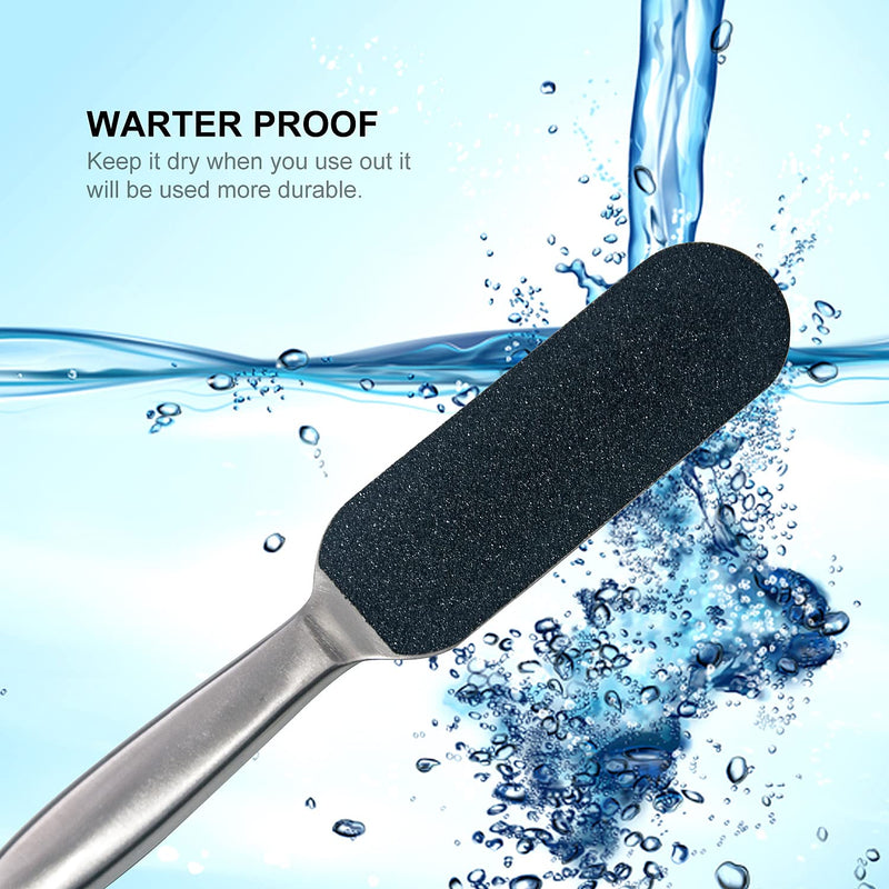 Professional Pedicure Foot File and Callus Remover for Hard Skin, Stainless Steel Foot Rasp File with Ten Free Refill Grits Replacement Pads with Two Sides Simple Bath Pedicure Salon Foot Scrubber(21) 1 count (Pack of 1) - BeesActive Australia