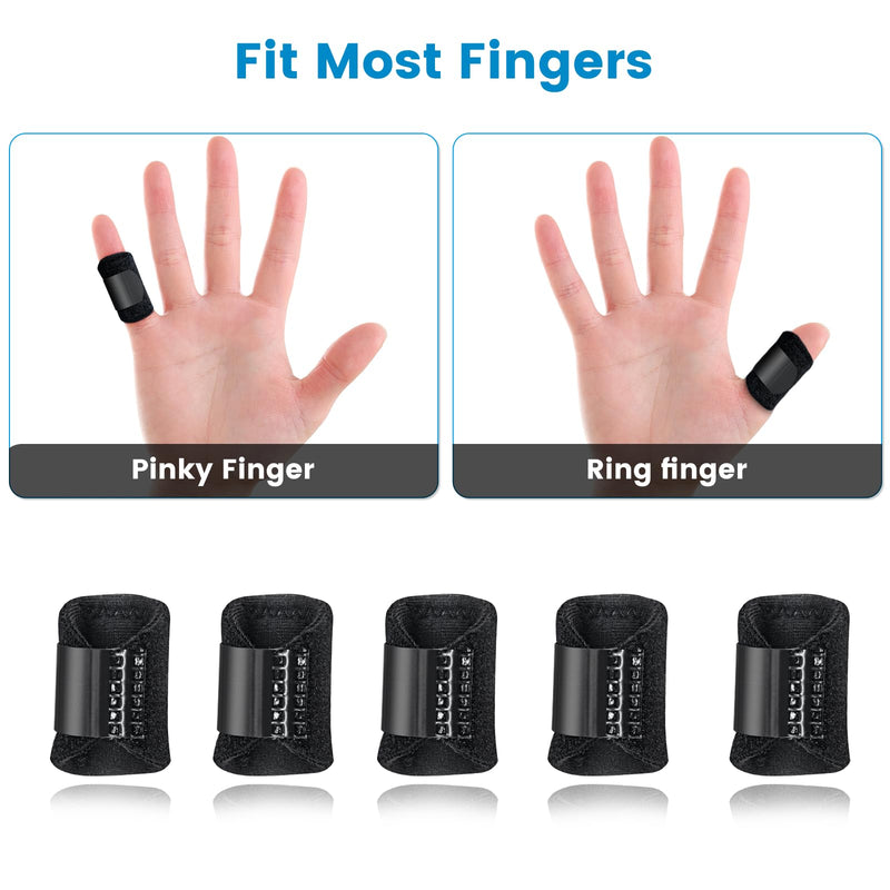 EDNYZAKRN 5Pcs Thumb Finger Splints, Finger Brace for Trigger Finger - Broken Finger - Arthritis - Straightening - Pain Relief, Finger Protectors Support for Thumb - Index - Middle - Ring - Pinky Fingers - BeesActive Australia