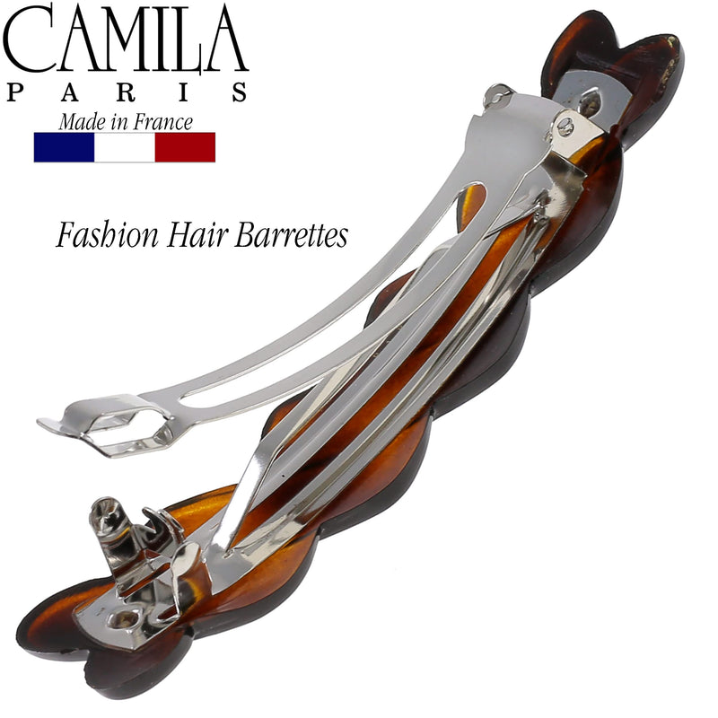 Camila Paris CP2374 French Hair Clip for Women, Set of 6 Extra Small Tortoise Shell Girls Hair Claw Clip Fashion Styling Hair Accessories for Women, Ladies Strong Hold Grip Clamp, Made in France Tortoise Shell 1" - BeesActive Australia