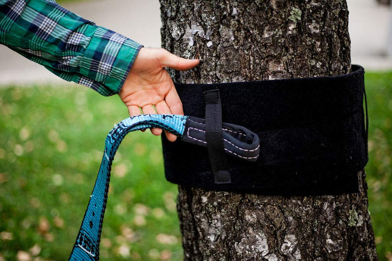 Tree Protectors by ZenMonkey Slacklines, Perfect for Slacklines, Ninjalines, Ziplines, Tree Swings, with Anti-Slip Guide Straps, Hook & Loop Fasteners, 60 Inches Long, Set of Two - BeesActive Australia