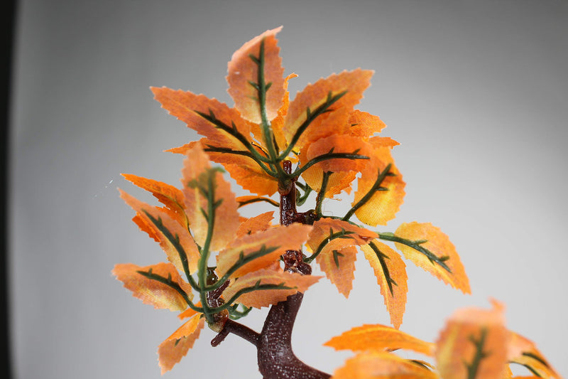 Penn-PLAX Deco-Replicas Bonsai Tree Aquarium Decoration – Orange – Safe for Freshwater and Saltwater Fish Tanks – 8” Height - BeesActive Australia