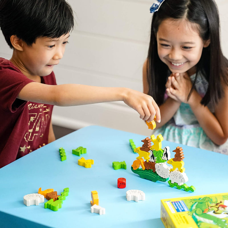 HABA Animal Upon Animal - Classic Wooden Stacking Game Fun for The Whole Family (Made in Germany), 4 years & up - BeesActive Australia