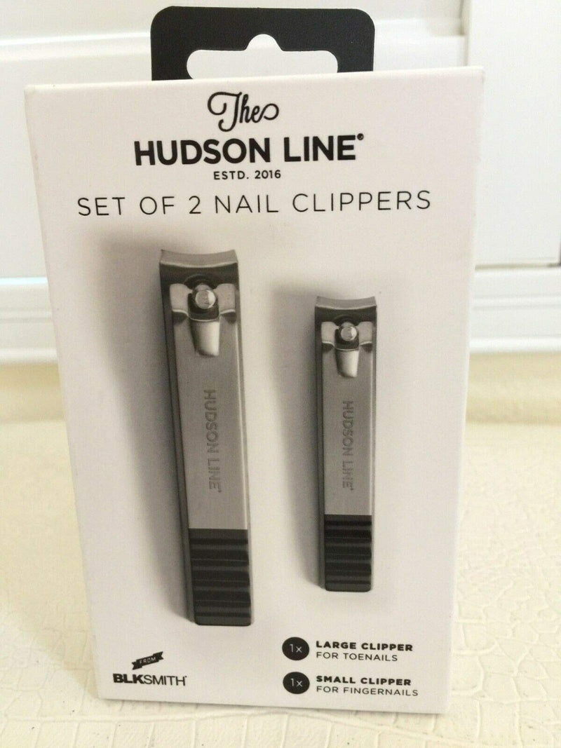 Hudson Line 2 Piece Manicure Pedicure Set Toes Fingers Nail Clippers Box - BeesActive Australia