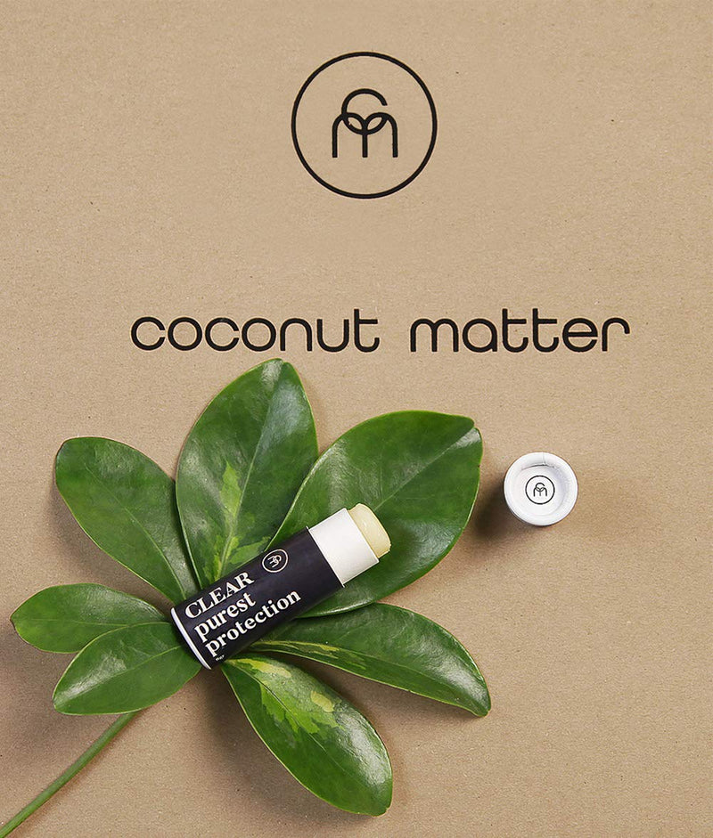 Coconut Matter Natural Intensive Lip Care – Clear Natural Lipstick - Hydrating Lip Balm with Natural Coconut Oil, CLEAR - BeesActive Australia