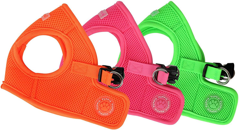 Puppia Authentic Neon Soft Vest Harness B Green Large Puppia Neon Soft Vest Harness B - BeesActive Australia