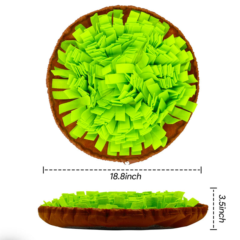 Estefanlo Snuffle Mat for Dogs Sniffing Feeding Mat Enrichment Pet Foraging mat for Smell Training and Slow Eating, Stress Relief Interactive Dog Toy for Feeding, Dog Mental Stimulation Toys(Green) - BeesActive Australia
