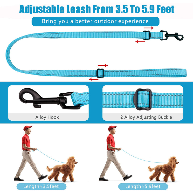 Martingale Dog Collar and Leash Set Martingale Collars for Dogs Reflective Martingale Collar for Small Medium Large Dogs Sky Blue - BeesActive Australia