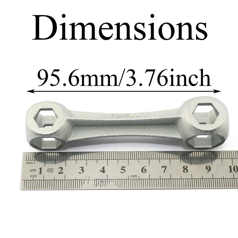Pro Bamboo Kitchen Bicycle Mountain Bike Repair Tools External Hexagon Head Wrench Repair Tool 6-15mm Heavy Duty Reinforced Metal Bicycle Spanner - BeesActive Australia