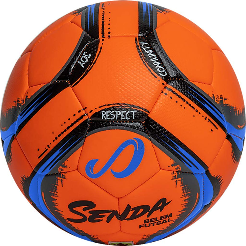 Senda Belem Training Futsal Ball, Fair Trade Certified Orange/Blue/Grey/Black Size 4 (Ages 13 & Up) - BeesActive Australia