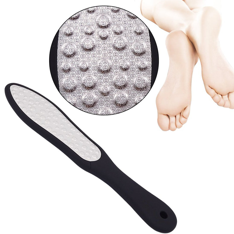 ZEERKEER Foot File Double Sided Pedicure Tool for Dry and Wet Feet, Stainless Steel Colossal Pedicure Foot Rasp Dead Skin and Callus Removal Scraper for Extra Smooth and Beauty Foot - BeesActive Australia