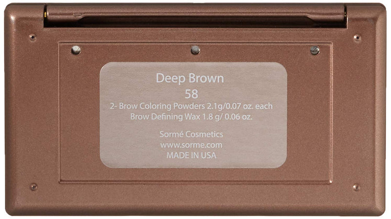 Sorme Cosmetics Natural & Age-Defying Brow Style Soft (Various Colors) Deep Brown - BeesActive Australia