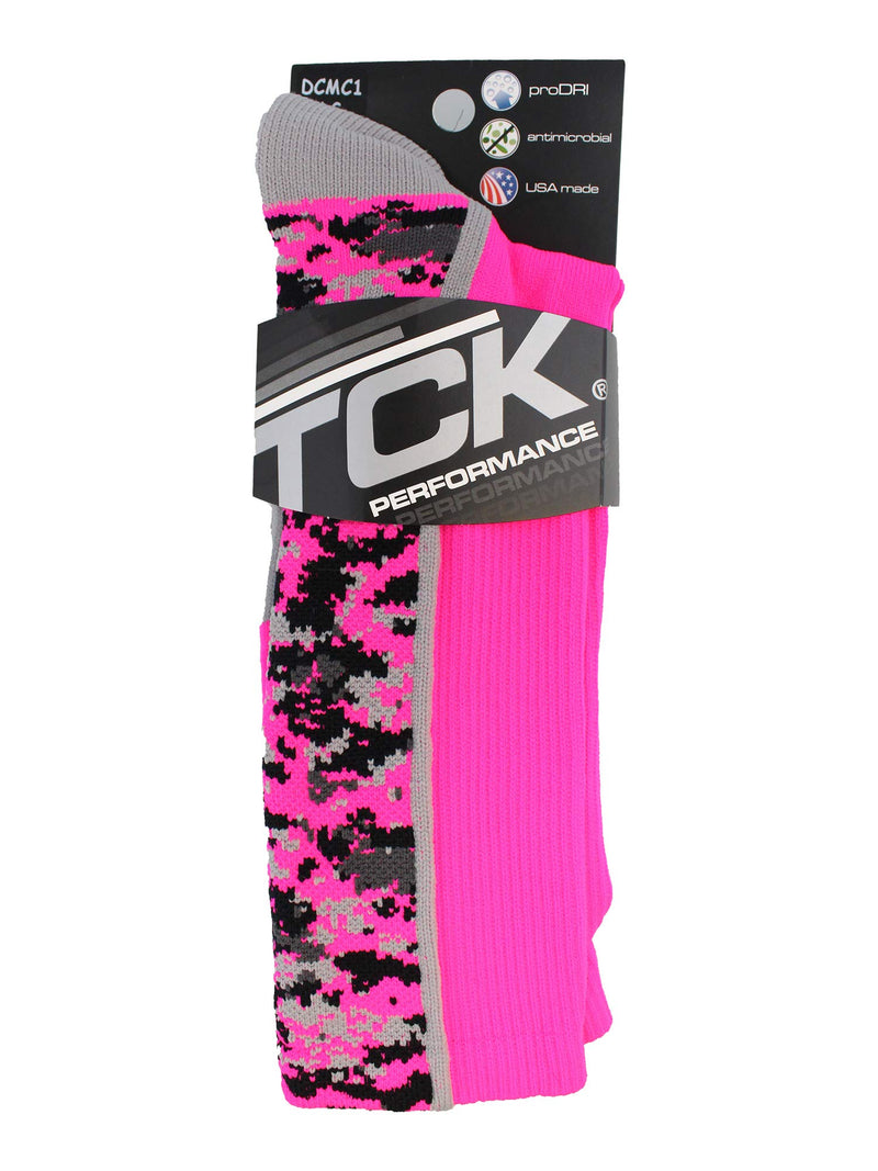 [AUSTRALIA] - TCK Digital Camo Crew Socks Neon Pink Medium 
