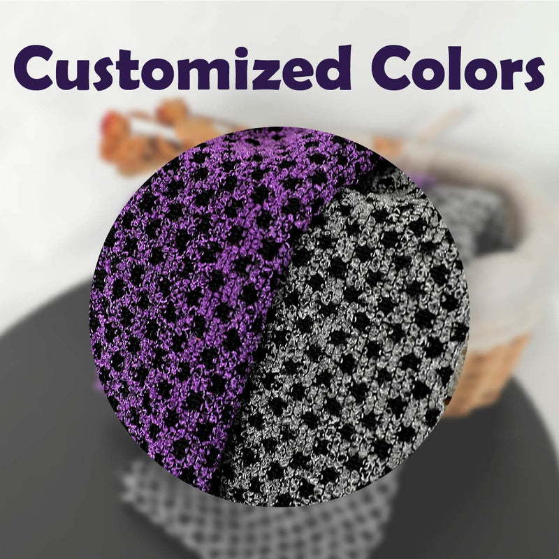 myHomeBody Extra Long Exfoliating Washcloth | Exfoliating Body Scrubber | Exfoliating Towel, Japanese Washcloth | 3D Texture Obsidian and Raisin Dots, Set of 2 with Silicone Facial Brush Obsidian and Raisin Dots, 2pcs - BeesActive Australia