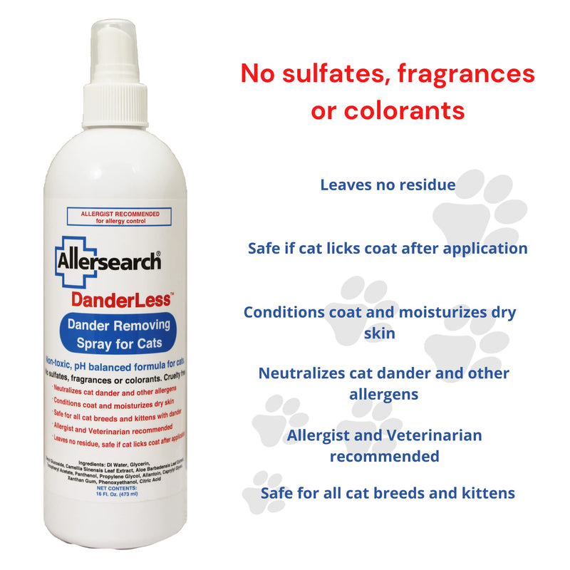 Allersearch DanderLess Dander Removing Spray for Cats - BeesActive Australia