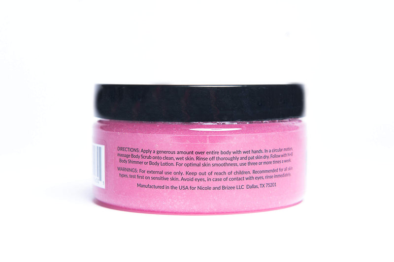 N+B Sugar Body Scrub | Invigorates and Brightens Skin | Oil Free | Removes impurities leaving skin soft and moisturized | Formulated with Pomegranate Seed Extract and Agave | Made in the USA | 9.5 oz - BeesActive Australia