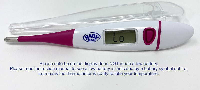 Basal Body Temperature Thermometer - Digital Switchable Centigrade to Fahrenheit - BBT Chart - Storage Case - BeesActive Australia